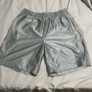 Grey Gym shorts with Adjustable Waist